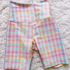 Beyond Yoga Printed High Waisted Bike Short